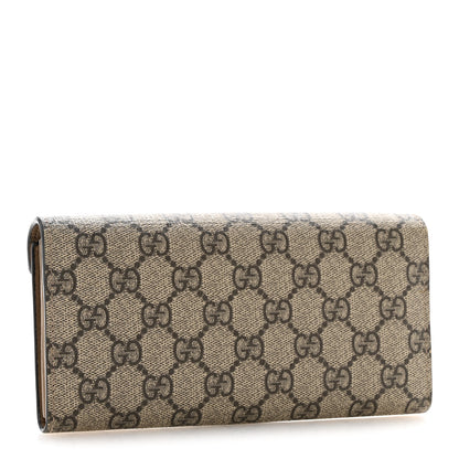 Gucci GG Supreme Monogram Dionysus Chain Clutch Wallet Beige Taupe 3 of 9