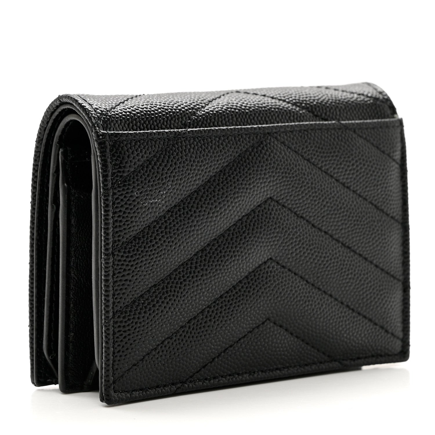 Saint Laurent Grain De Poudre Matelasse Chevron Monogram Compact