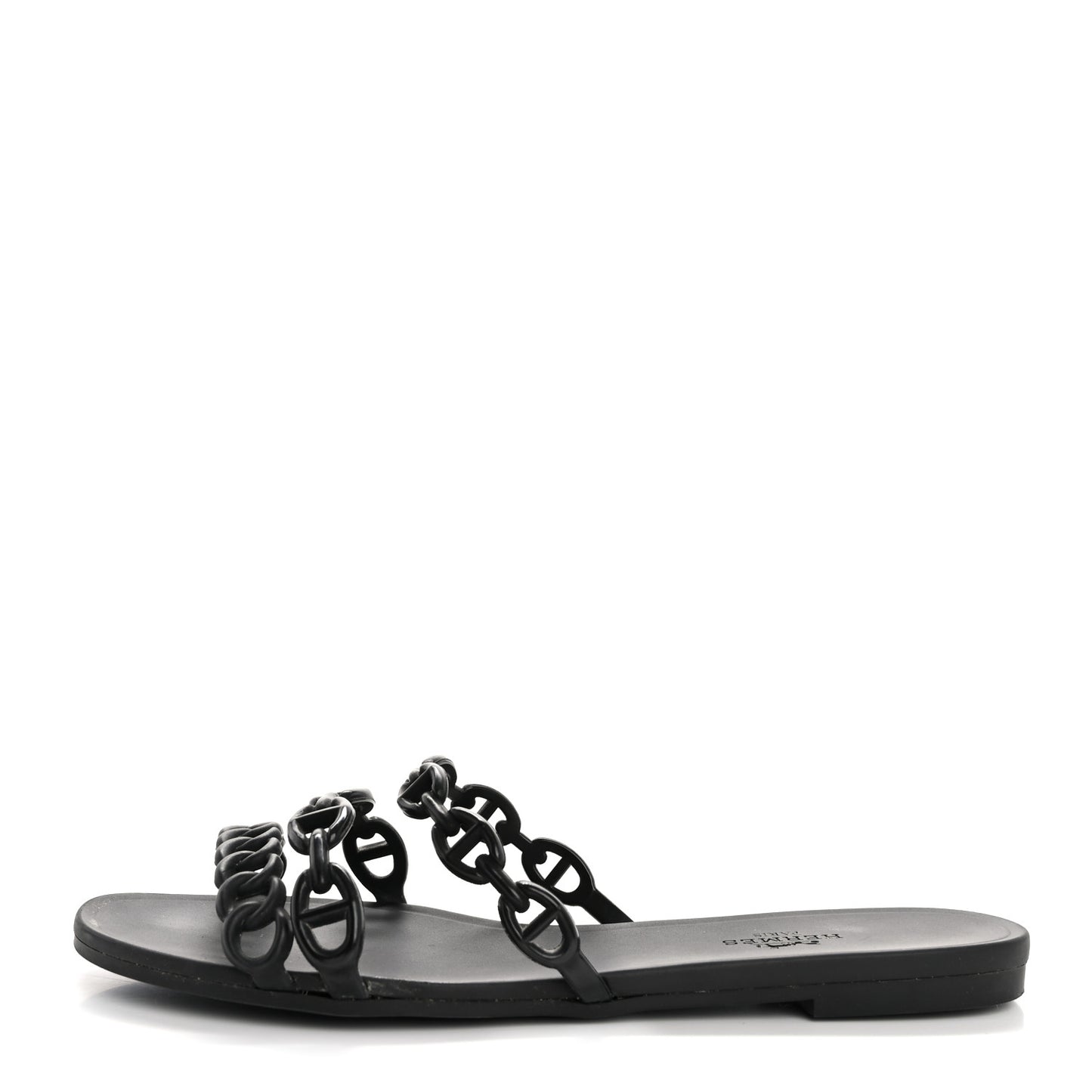 Rubber Chaine d'Ancre Rivage Sandals 36 Black