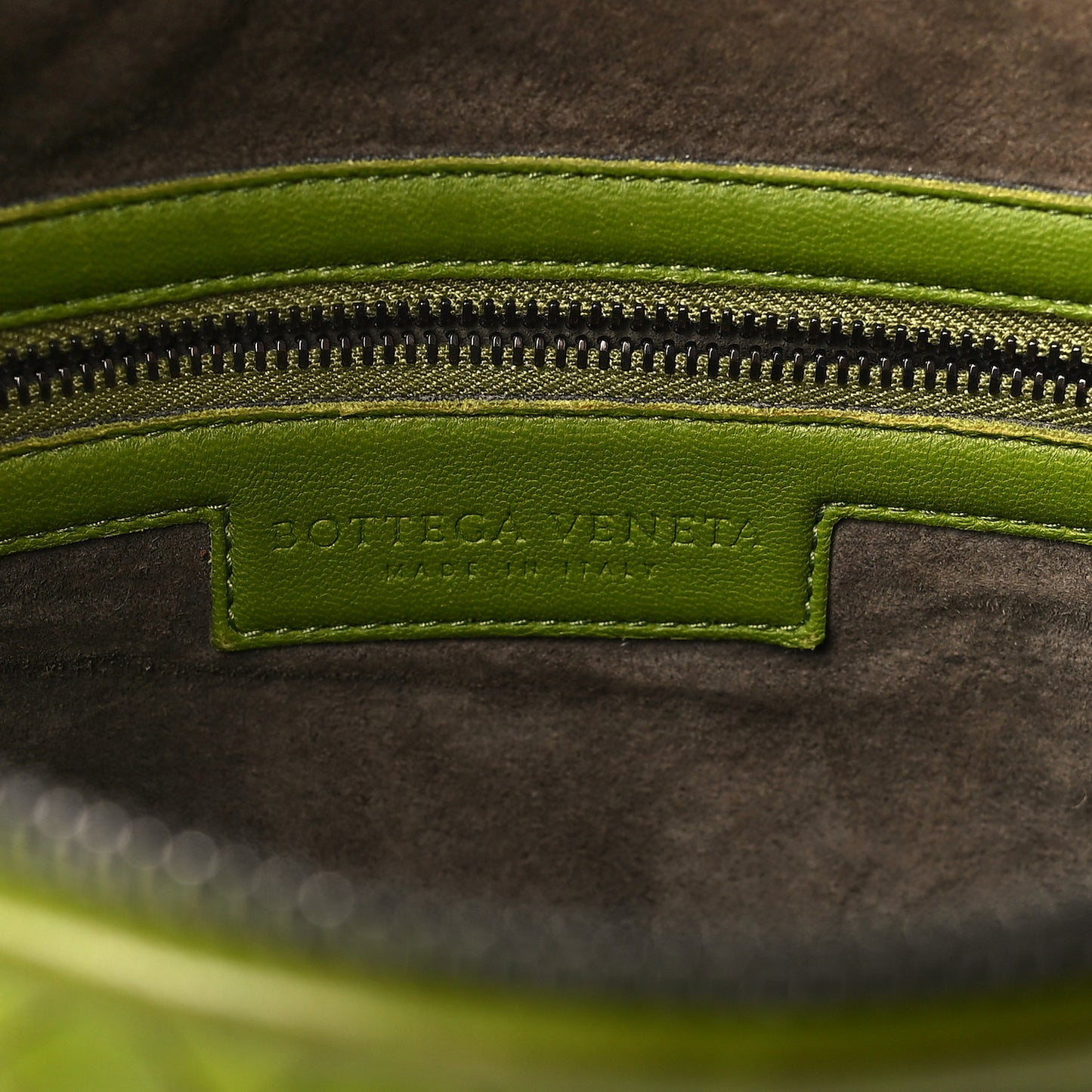 Nappa Intrecciato Nodini Crossbody Messenger Green