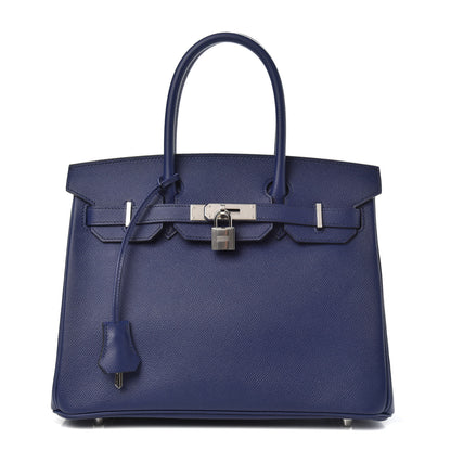 Hermes Epsom Birkin 30 Bleu Encre 1 of 12