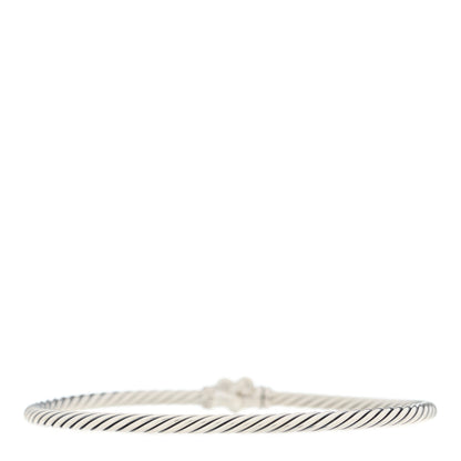 David Yurman Sterling Silver 18K Yellow Gold 3mm Cable Collectibles Heart Bracelet 2 of 4