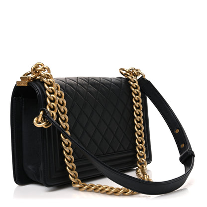 Chanel Caviar Quilted Medium Boy Flap Black 3 of 11