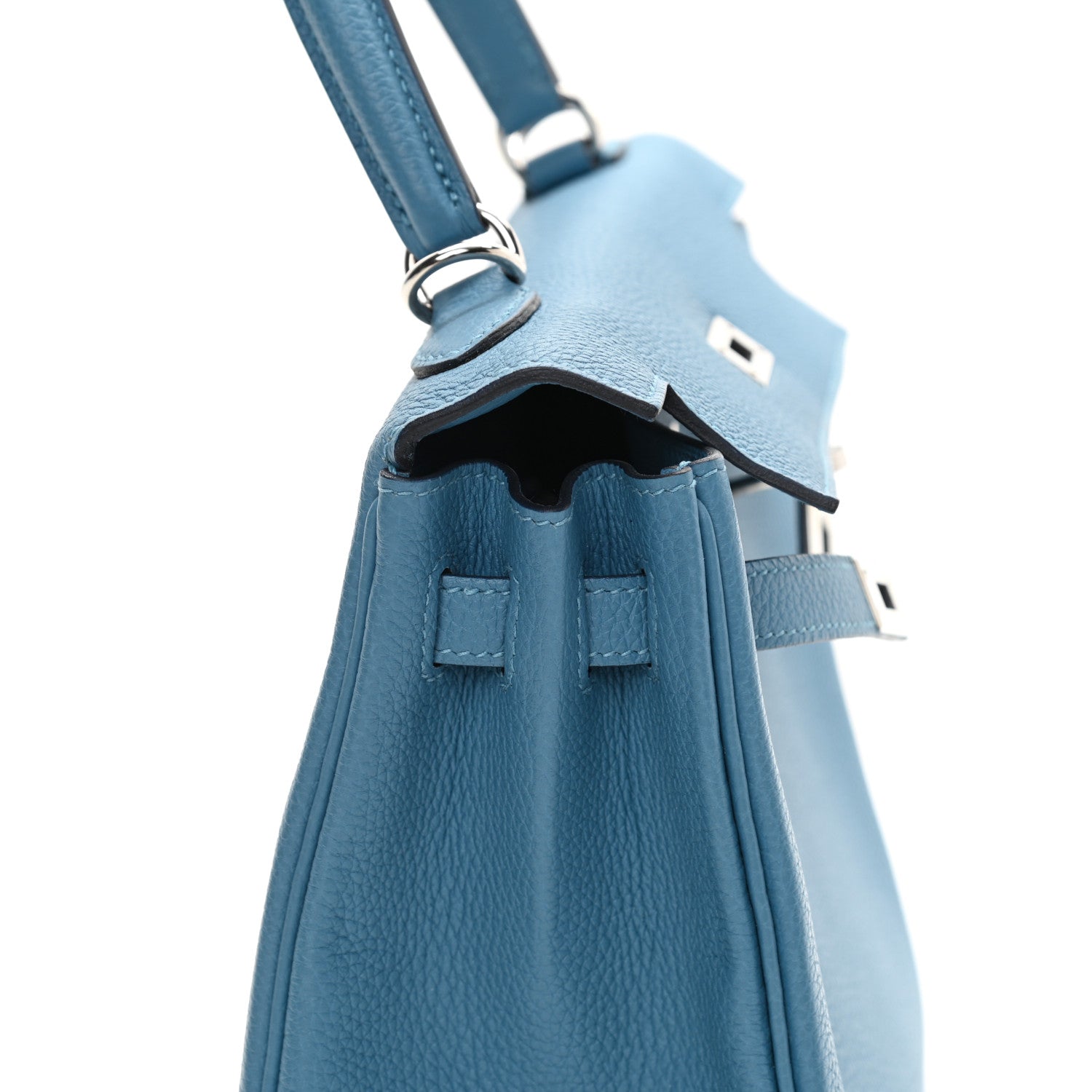 Hermes Togo Kelly Retourne 25 Azur 12 of 36