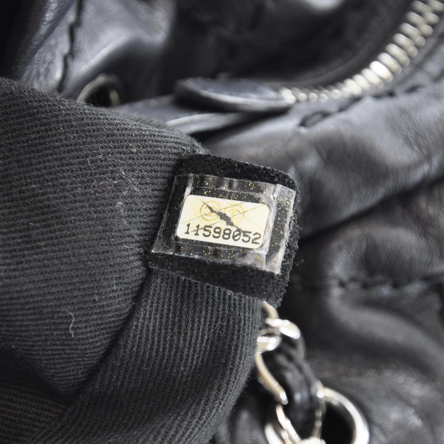 Chanel Lambskin Expandable Stitched Tote Black 9 of 9