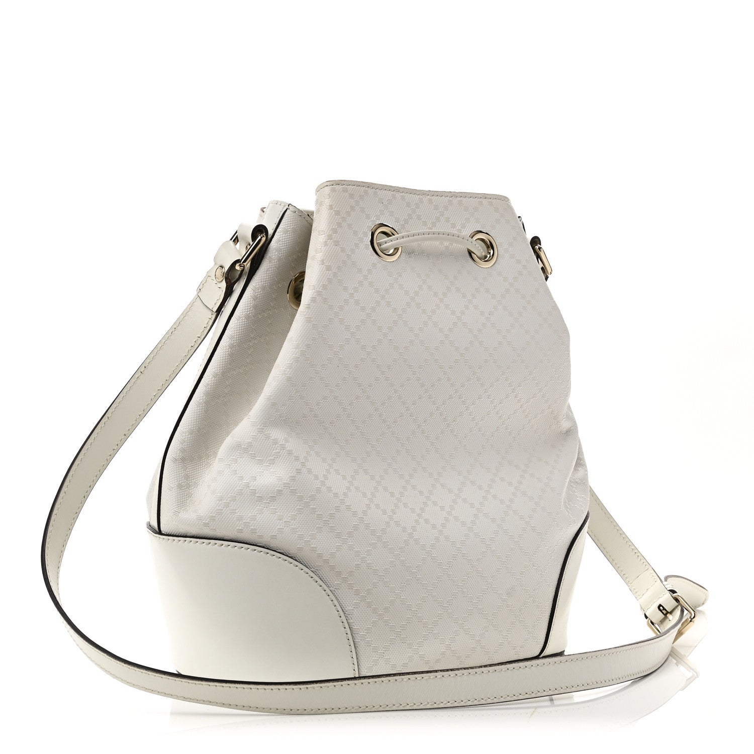 Gucci Bright Diamante Medium Bucket Bag Great White 3 of 11