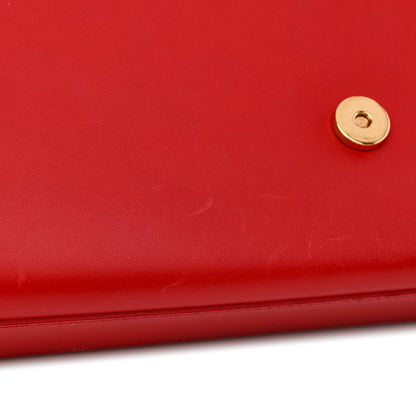 Saint Laurent Smooth Calfskin Medium Classic Monogram Kate Tassel Satchel Lipstick Red 12 of 15