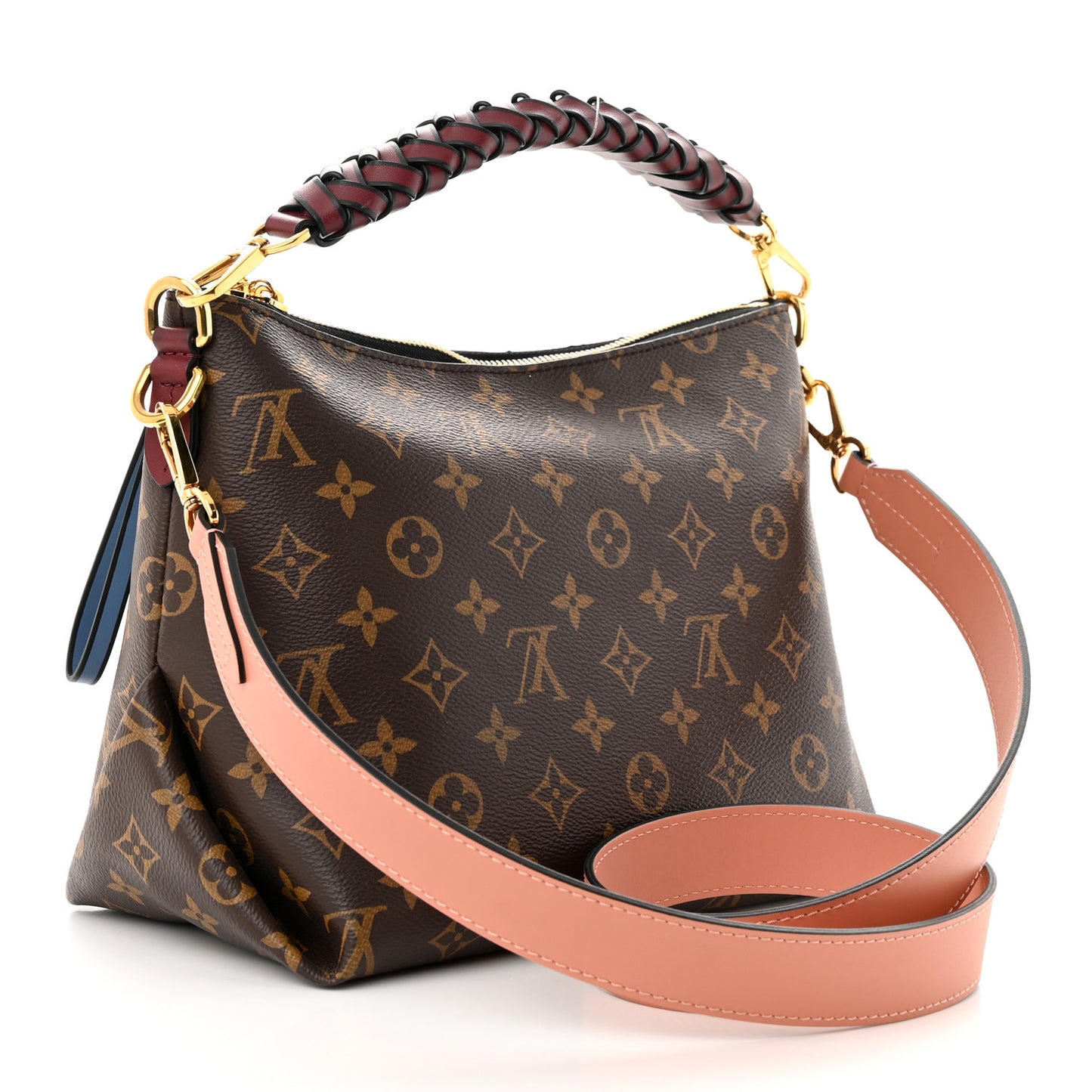 Monogram Beaubourg Hobo Mini Bordeaux Red Peach Safran