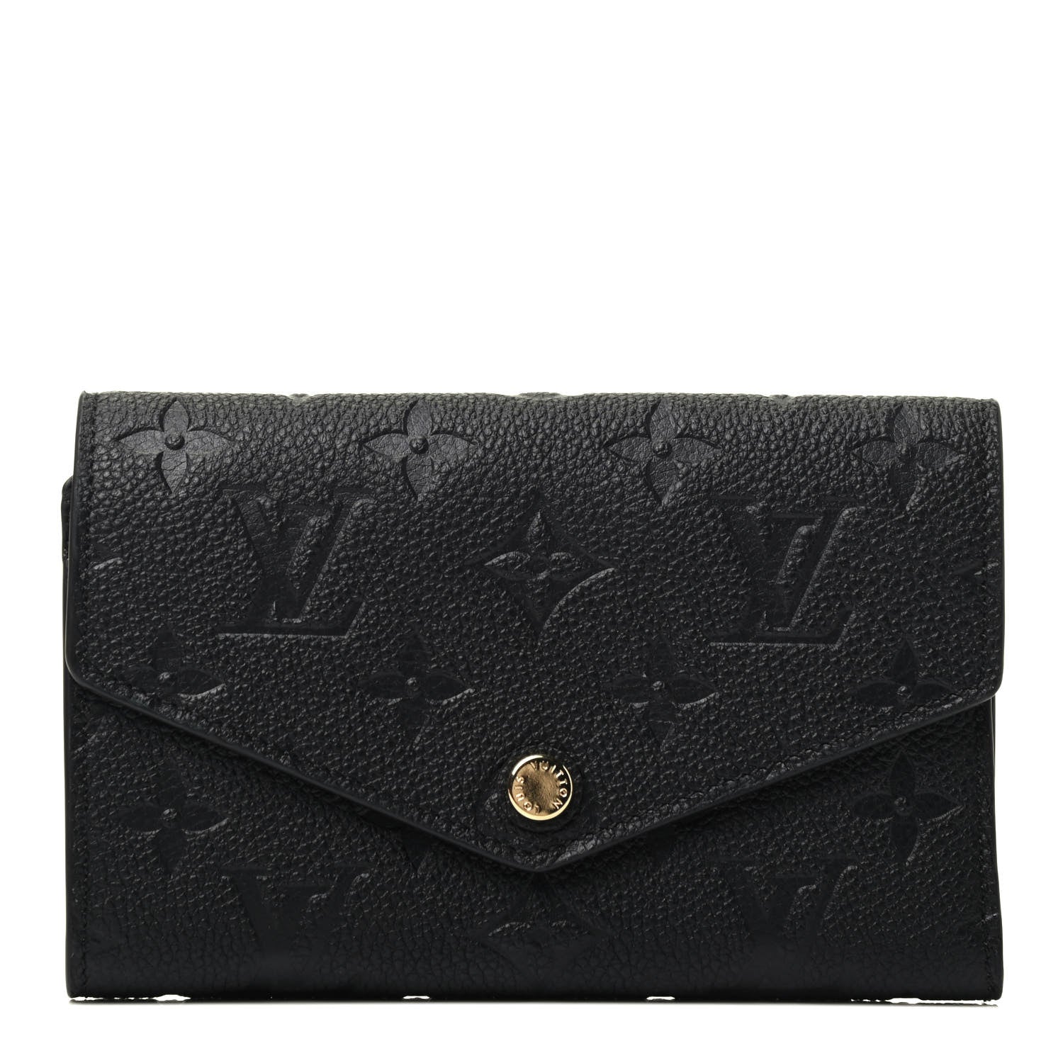 Louis Vuitton Empreinte Compact Curieuse Wallet Black 1 of 3