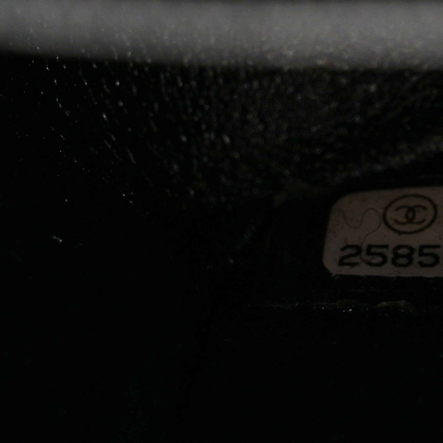 Chanel Metallic Crumpled Calfskin Chevron Quilted Mini Square Flap Black 7 of 11