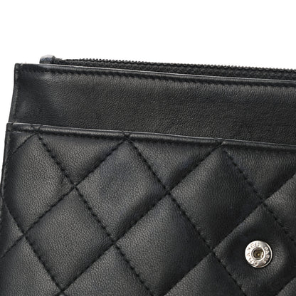 Chanel Lambskin Quilted Wallet On Chain WOC Black 12 of 13