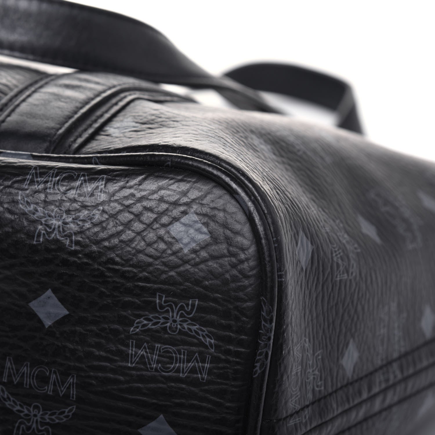 MCM Visetos Shopping Tote Black 18 of 29