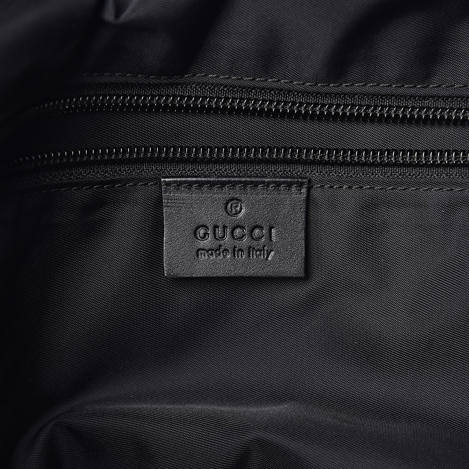 Gucci GG Supreme Monogram Web Medium Zippered Tote Beige Black 6 of 15