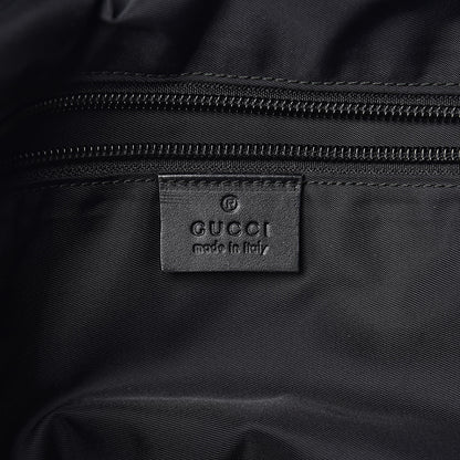 Gucci GG Supreme Monogram Web Medium Zippered Tote Beige Black 6 of 15