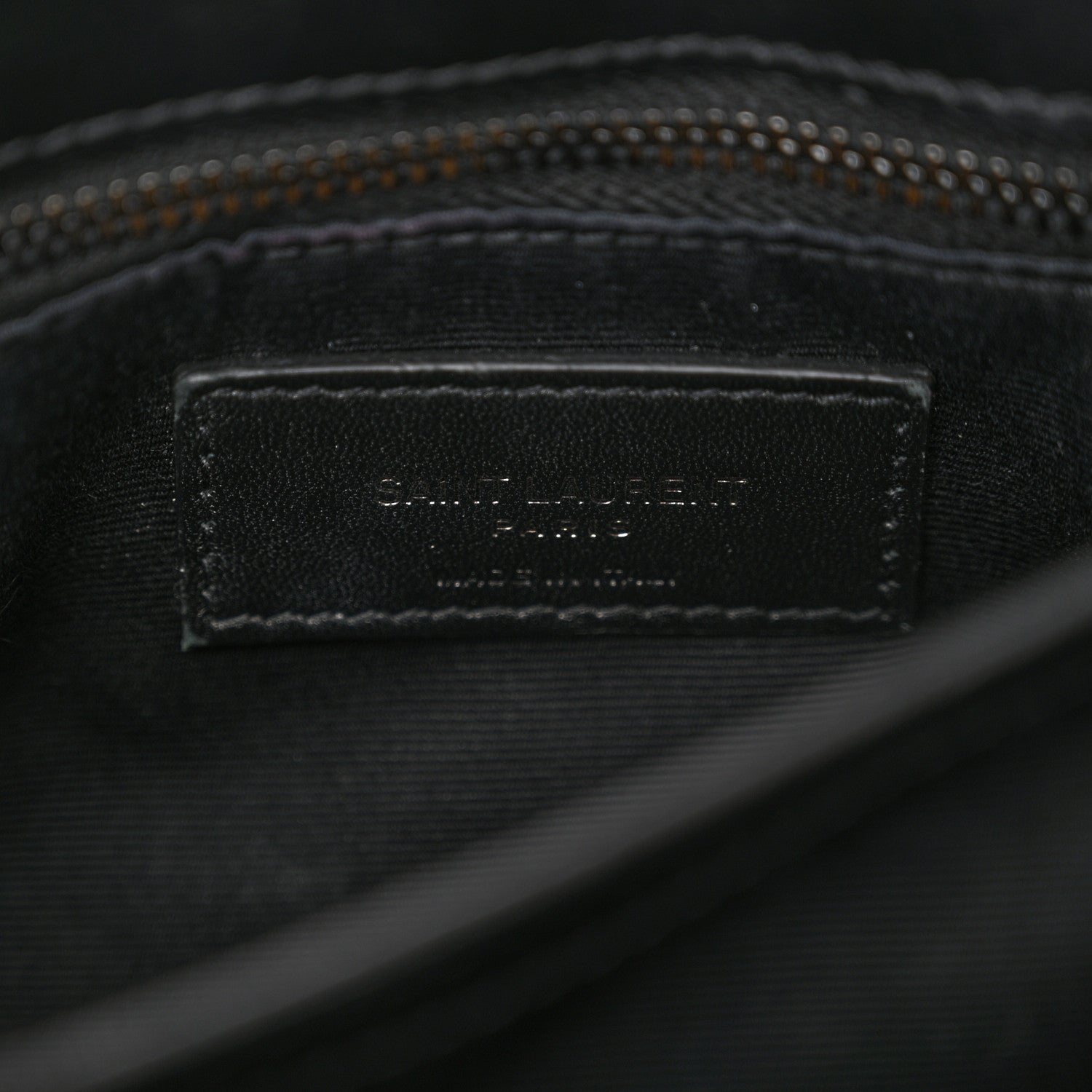 Saint Laurent Calfskin Y Quilted Monogram Monochrome Toy Loulou Crossbody Bag Black 6 of 15