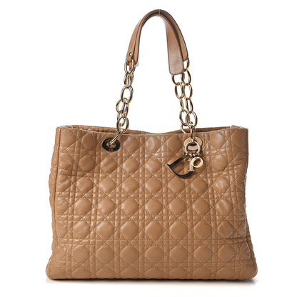 Christian Dior Lambskin Cannage Large Dior Soft Shopping Tote Beige 1 of 16