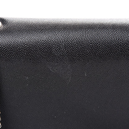 Saint Laurent Grain De Poudre Small Monogram Kate Satchel Black 9 of 14