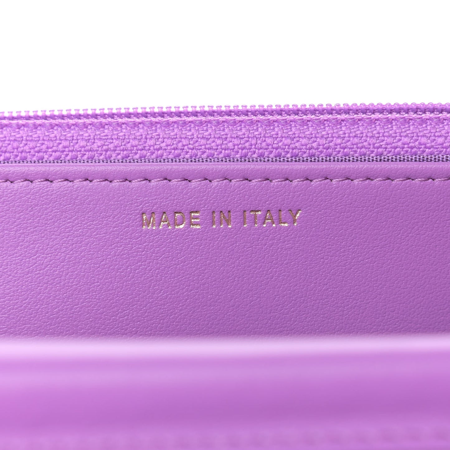 Caviar Quilted Boy Wallet On Chain WOC Purple