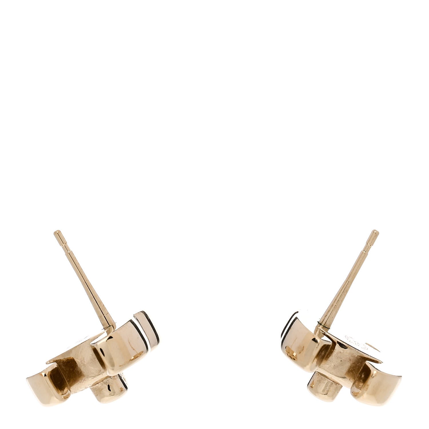 Chanel Metal CC Turnlock Earrings Gold 3 of 4