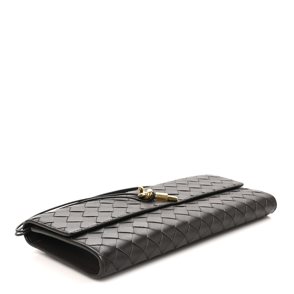 Bottega Veneta Nappa Intrecciato Long Andiamo Top Handle Clutch Fondant 4 of 7