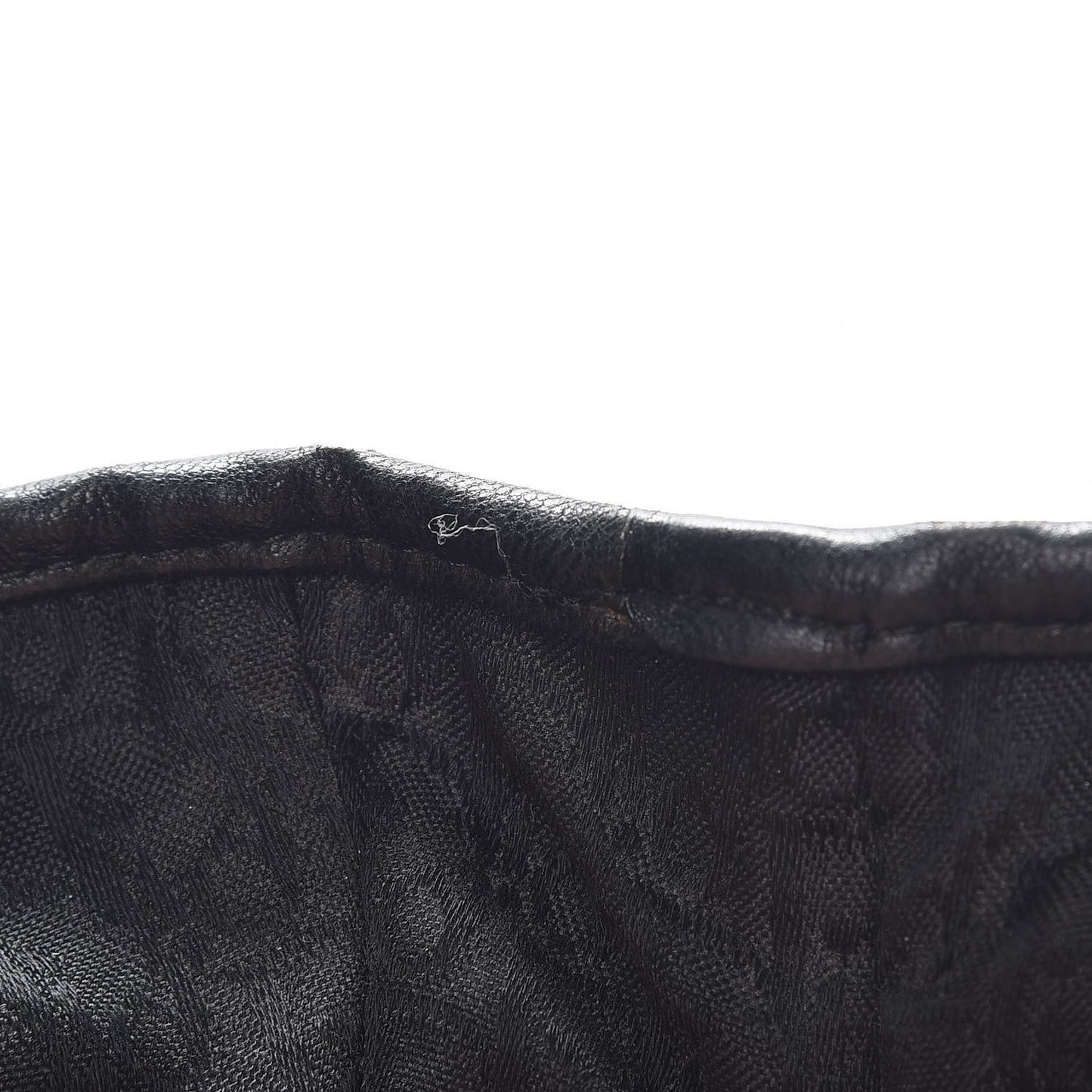 Lambskin Plisse Pleated Basket Tote Bag Black
