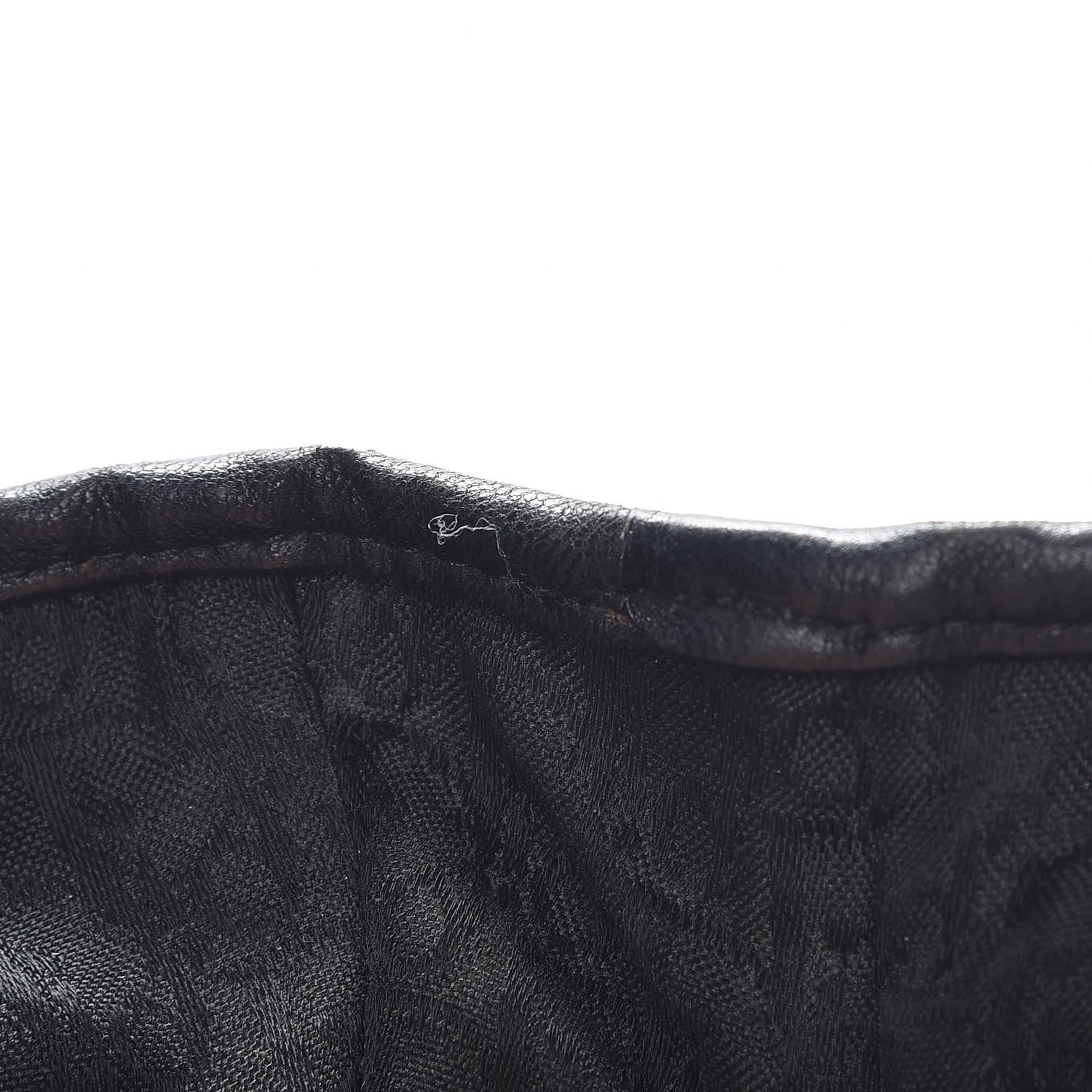 Christian Dior Lambskin Plisse Pleated Basket Tote Bag Black 11 of 14