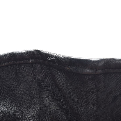 Christian Dior Lambskin Plisse Pleated Basket Tote Bag Black 11 of 14