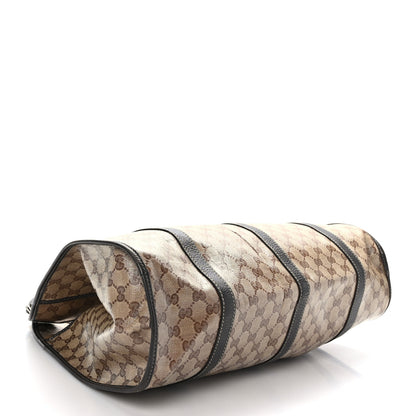 Gucci Crystal Monogram Dollar Calfskin Medium Joy Shoulder Bag Beige Ebony Testa Di Moro 4 of 10