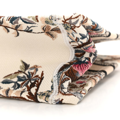 Christian Dior Canvas Jardin Botanique Embroidered Small Book Tote Multicolor 10 of 18