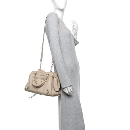Balenciaga Grained Calfskin Neo Classic Silver Hardware S City Cream 2 of 15