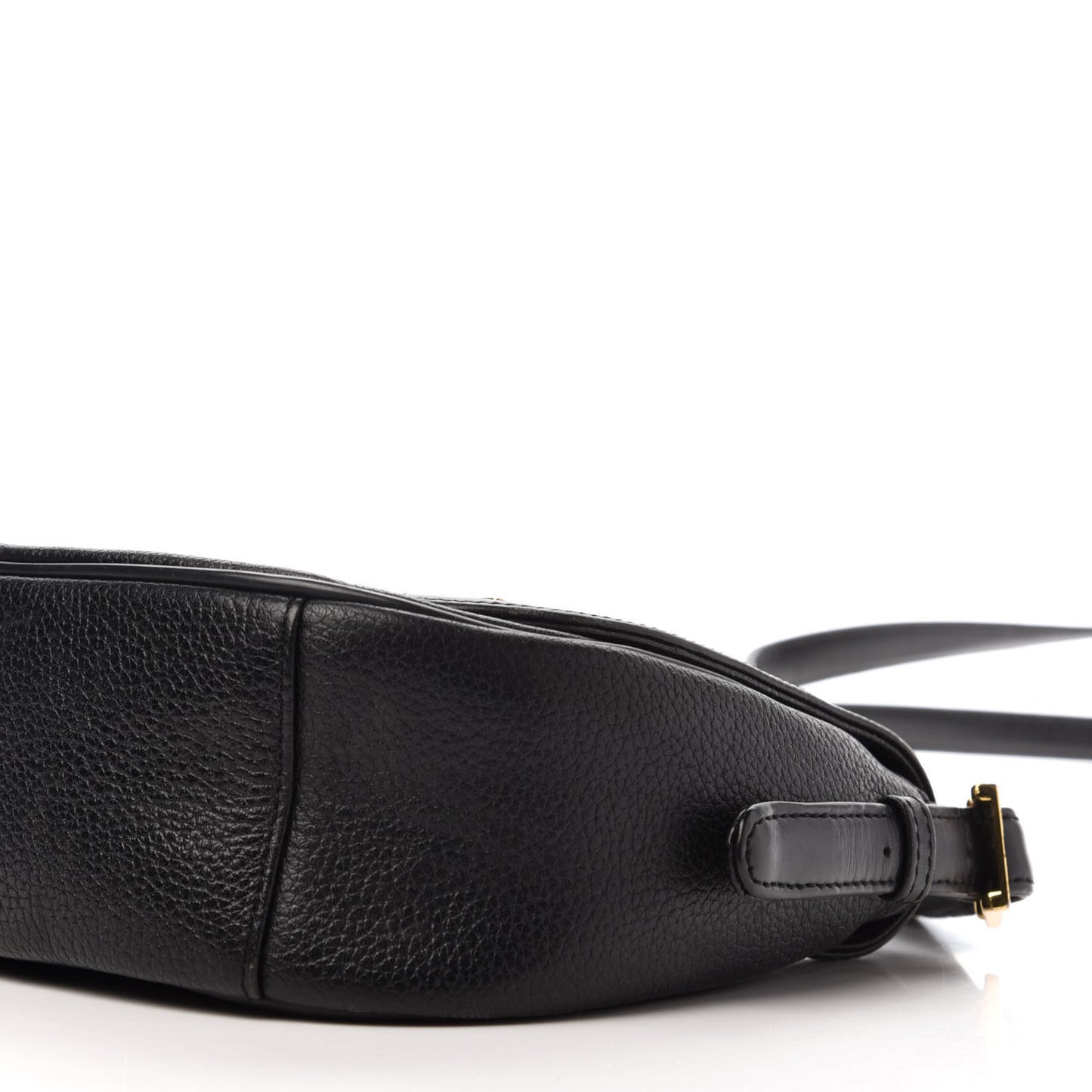 Saffiano Studded Crossbody Black