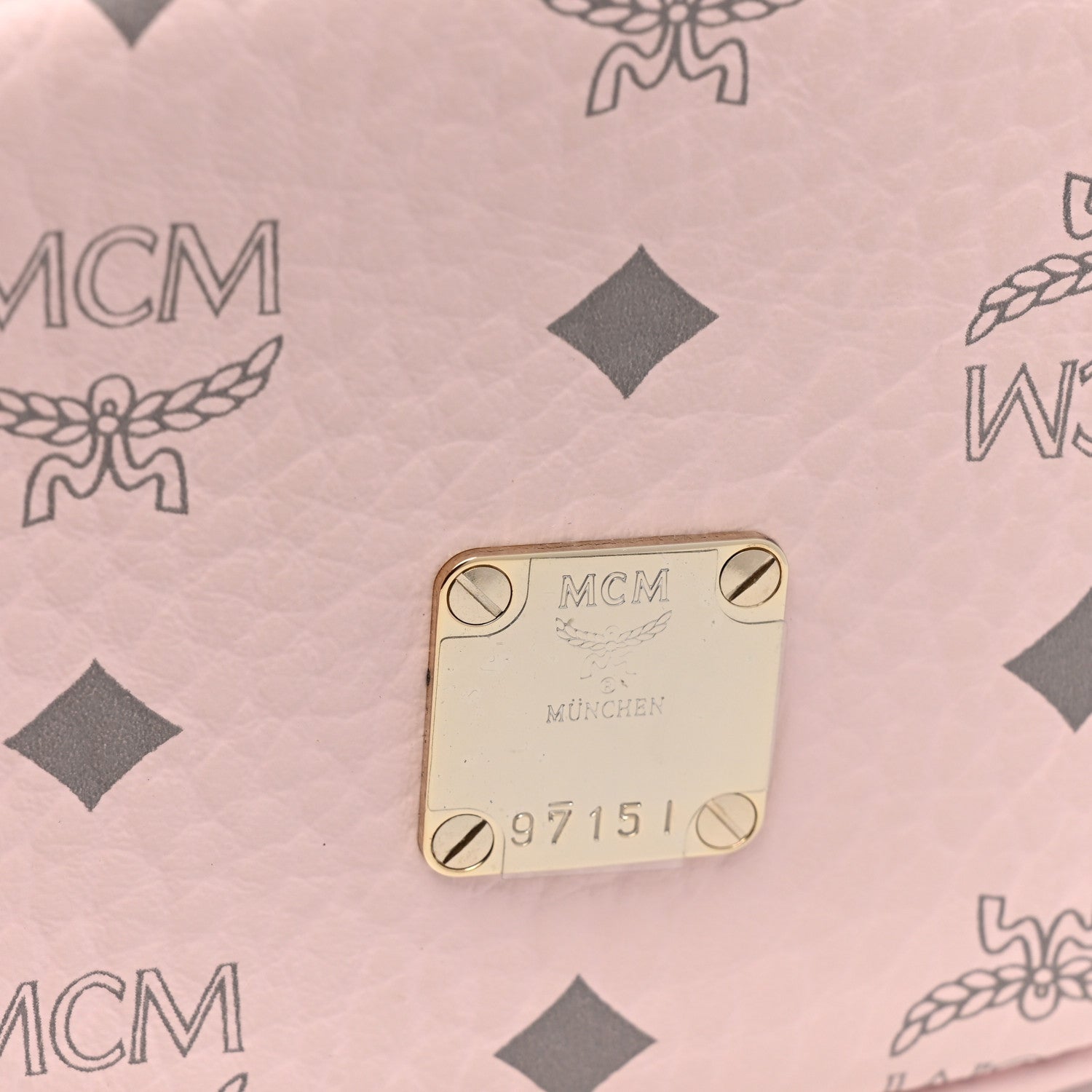 MCM Visetos Small Aren Multifunction Crossbody Pouch Powder Pink 8 of 10