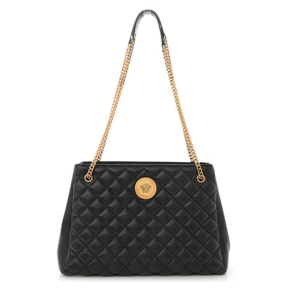 Versace Nappa Quilted Medusa Chain Bag Black 1 of 11