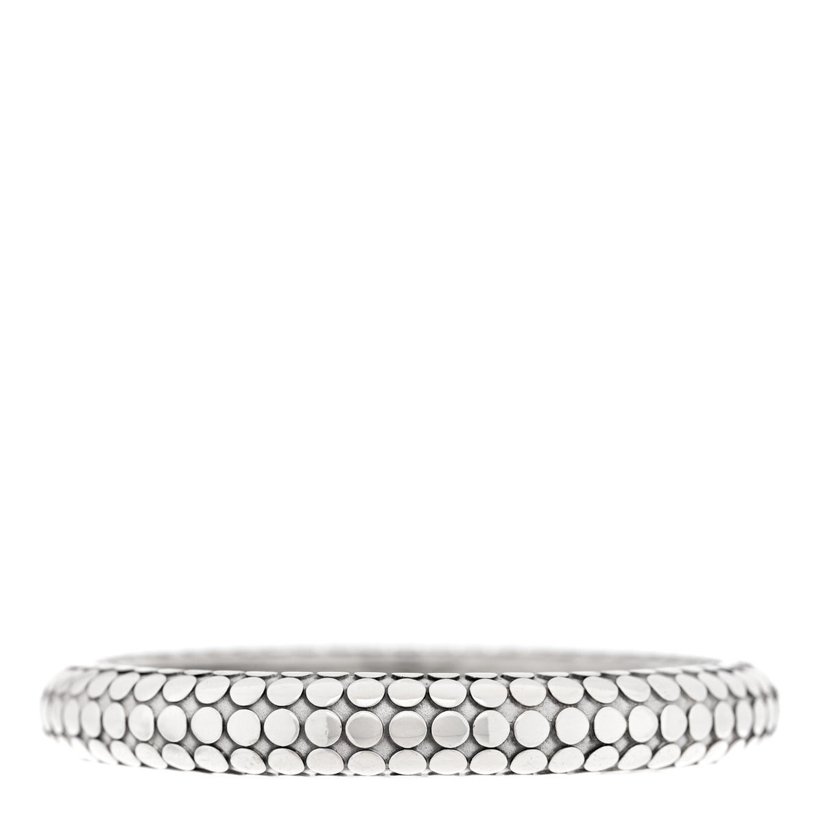 John Hardy Sterling Silver 10mm Dot Bangle Bracelet 2 of 3