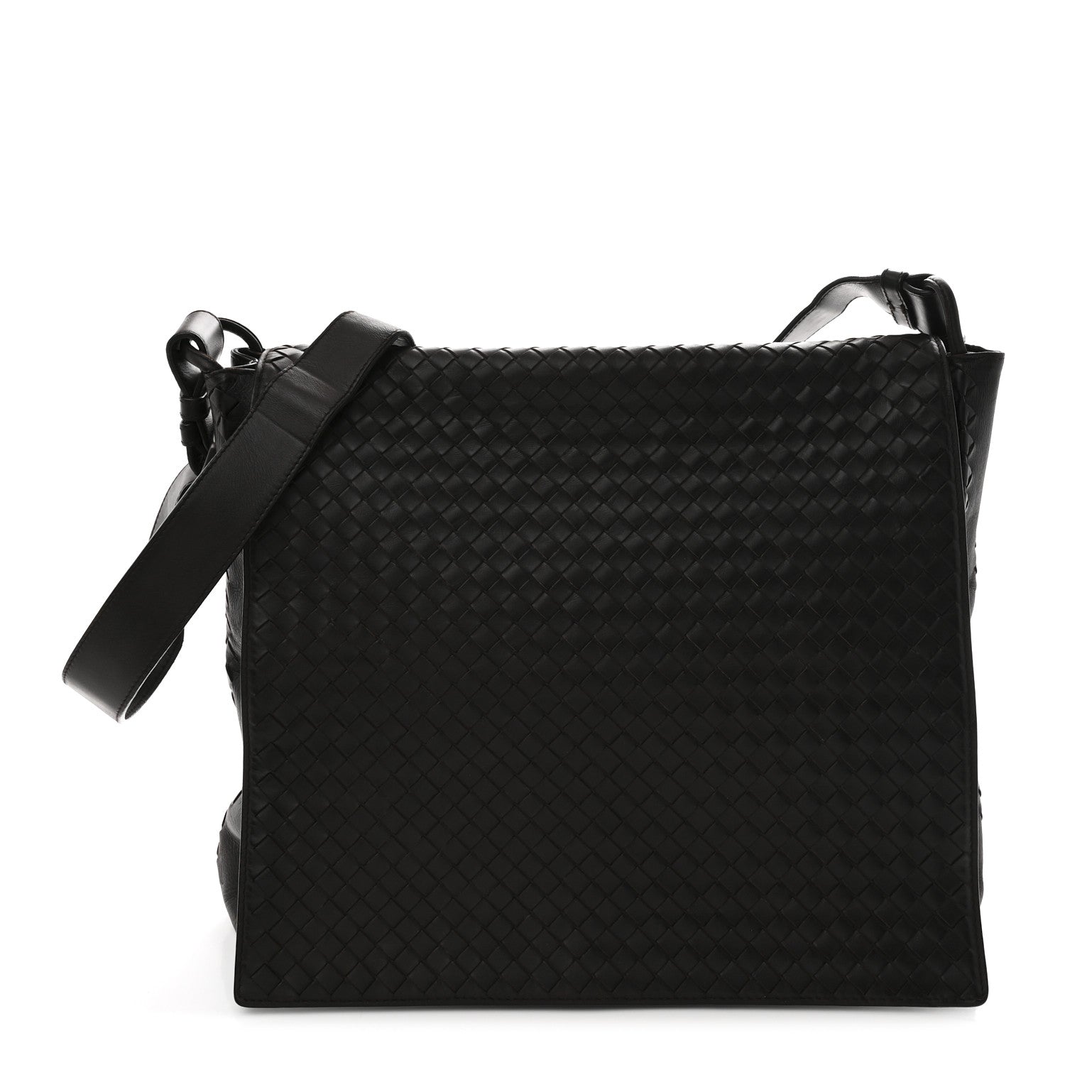 Bottega Veneta Nappa Intrecciato Messenger Bag Ebano 1 of 12