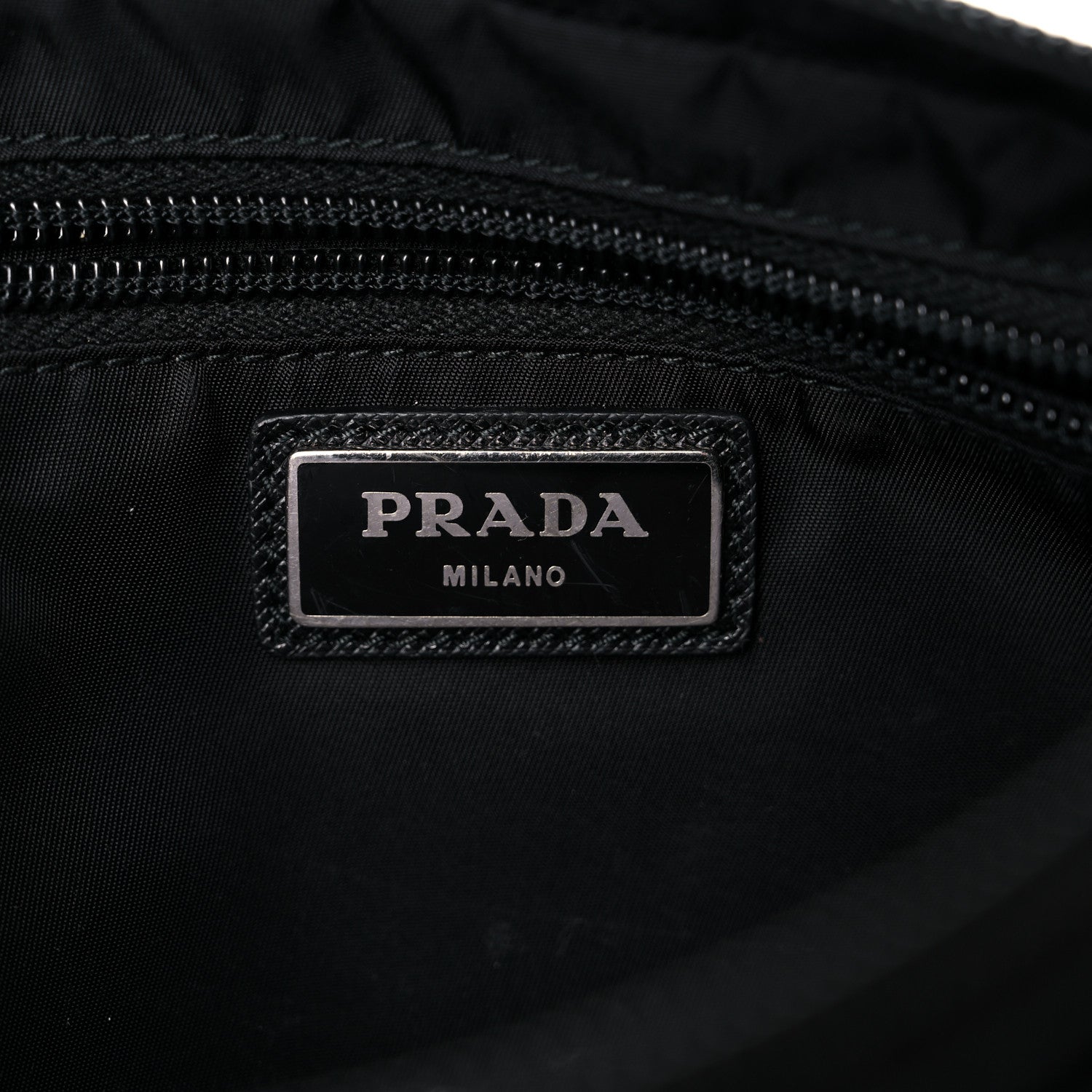Prada Tessuto Nylon Saffiano Belt Bag Black 6 of 14
