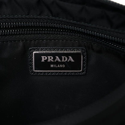 Prada Tessuto Nylon Saffiano Belt Bag Black 6 of 14