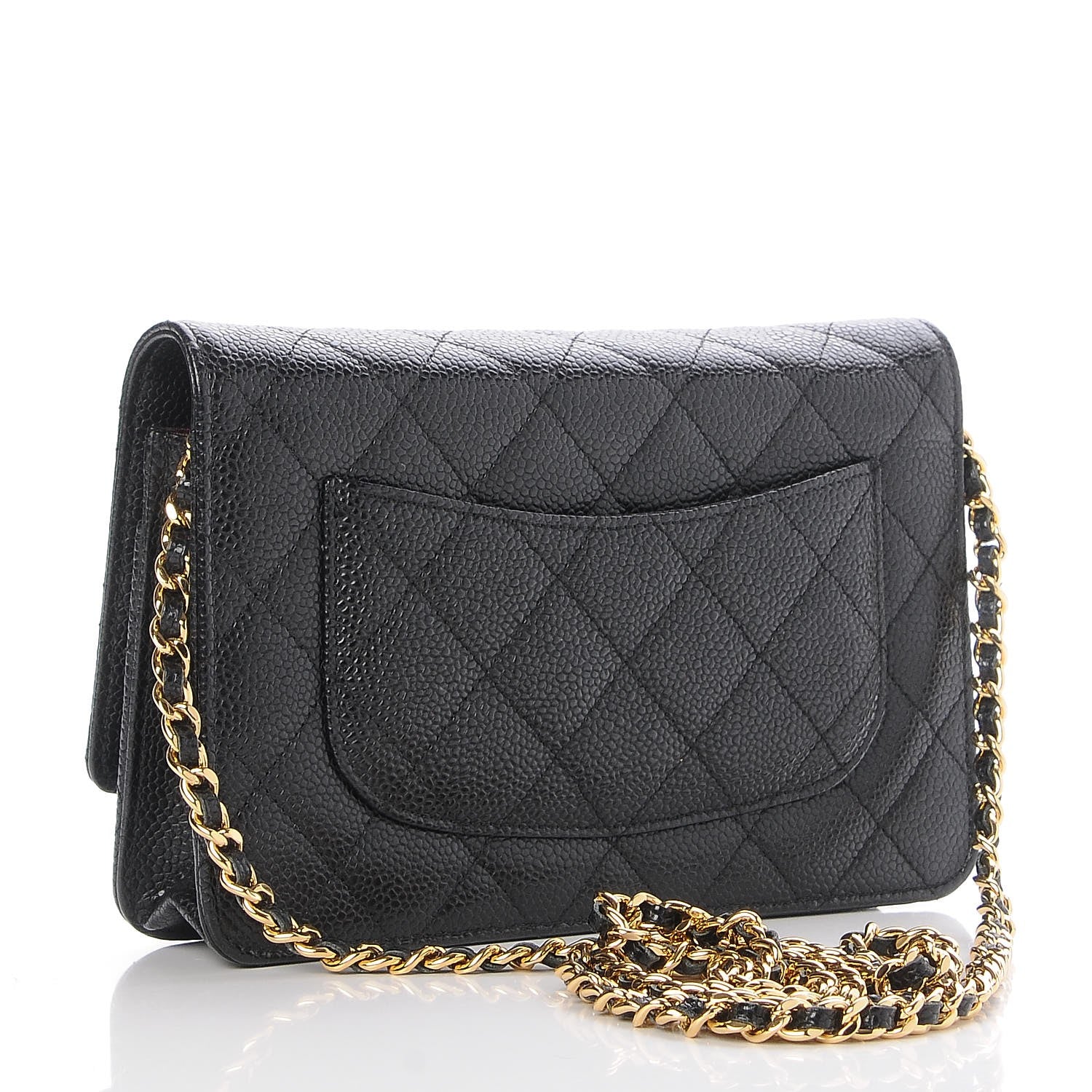 Chanel Caviar Quilted Wallet On Chain WOC Black 3 of 10