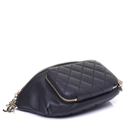 Chanel Caviar Quilted Business Affinity Waist Belt Bag Black 3 of 10