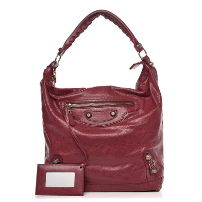 Balenciaga Agneau Giant 12 Rose Gold Hardware Day Hobo Cassis 1 of 8