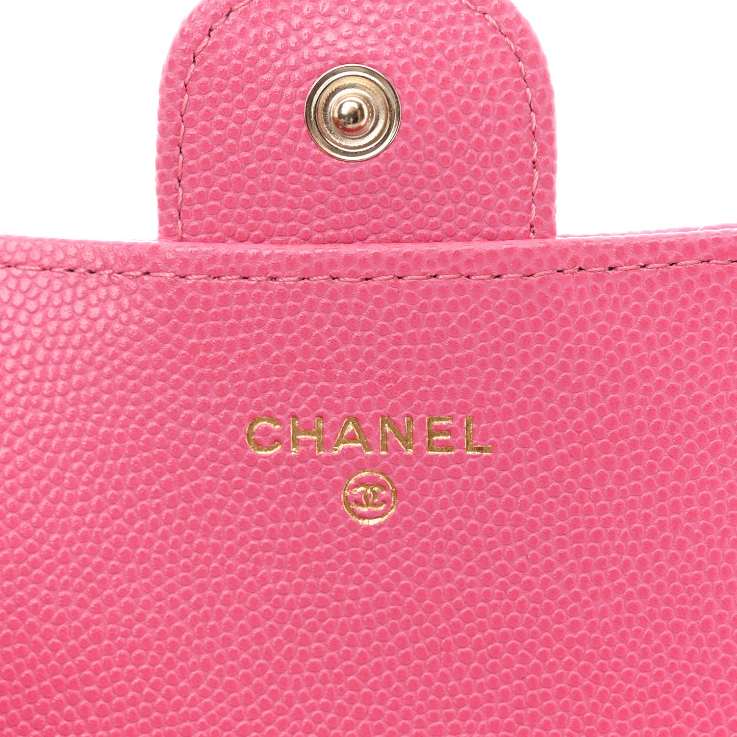 Caviar Quilted Large Gusset Flap Wallet Pink