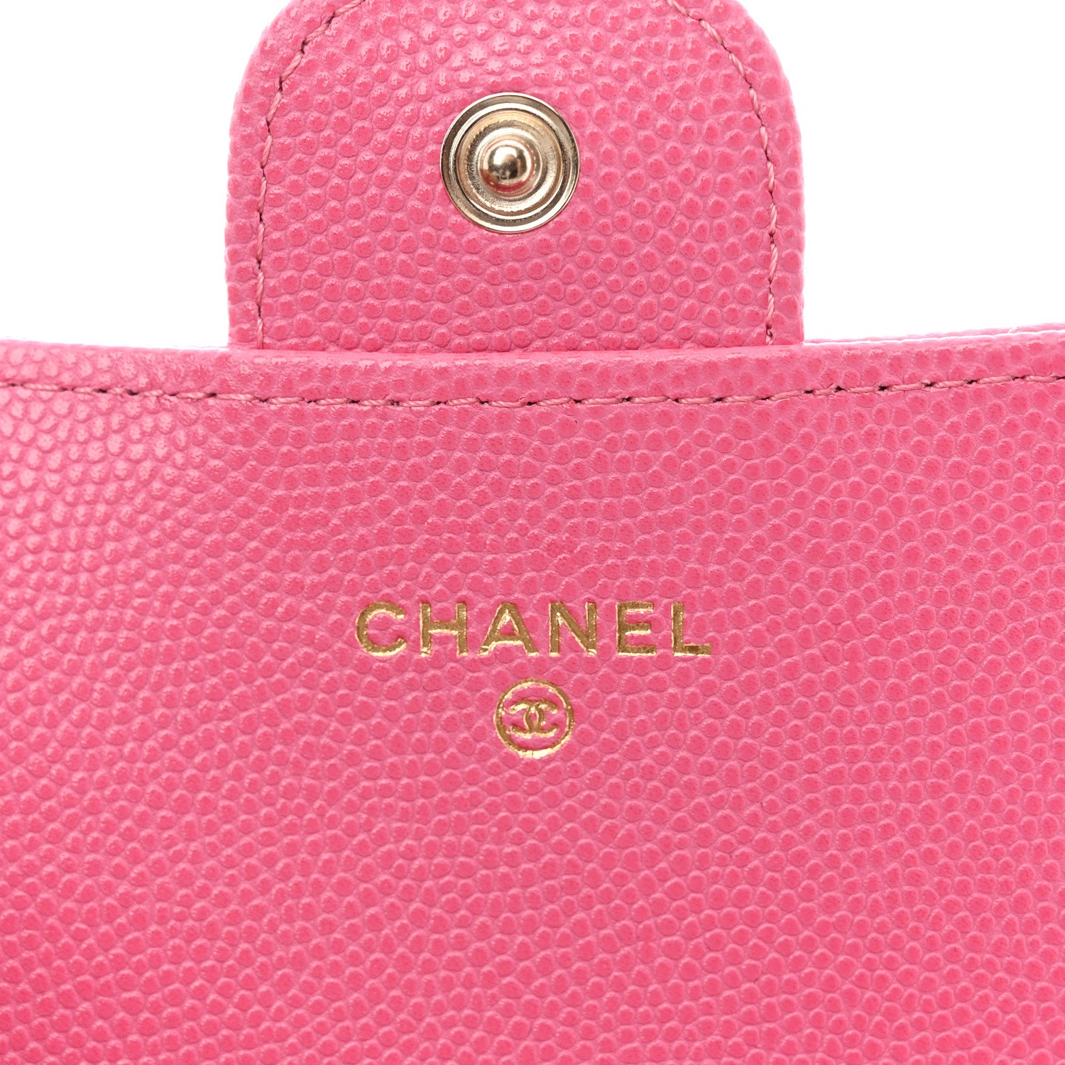 Chanel Caviar Quilted Large Gusset Flap Wallet Pink 6 of 9
