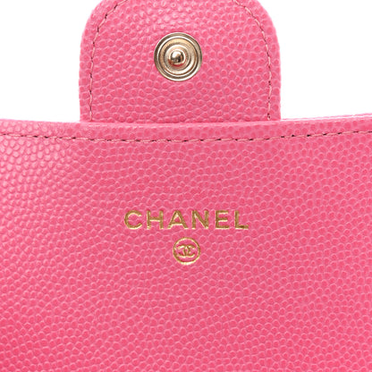 Chanel Caviar Quilted Large Gusset Flap Wallet Pink 6 of 9