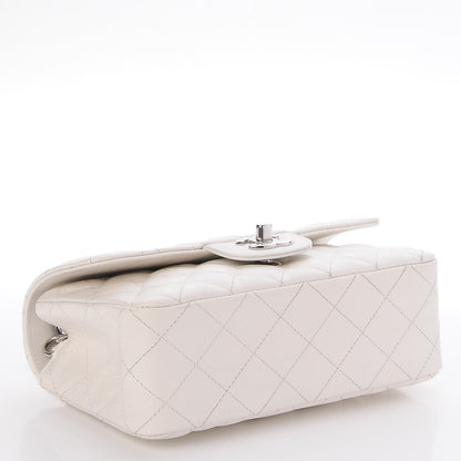 Chanel Calfskin Quilted Mini Rectangular Flap White 4 of 7