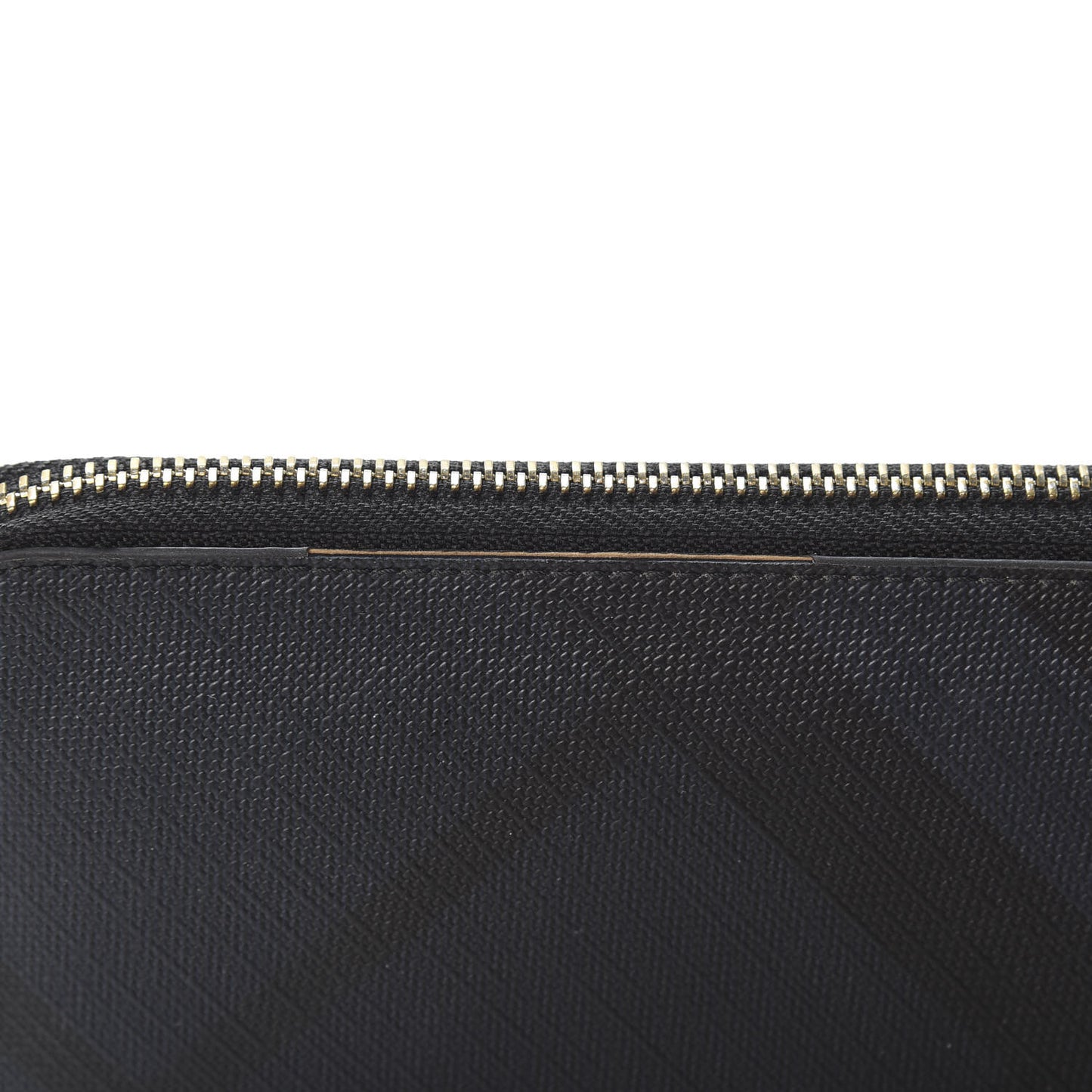 London Check Large Zip Around Wallet Charcoal