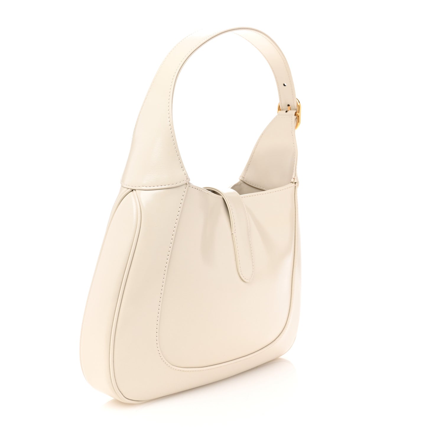 Boarded Dyana Lux Calfskin Small Jackie 1961 Hobo Mystic White