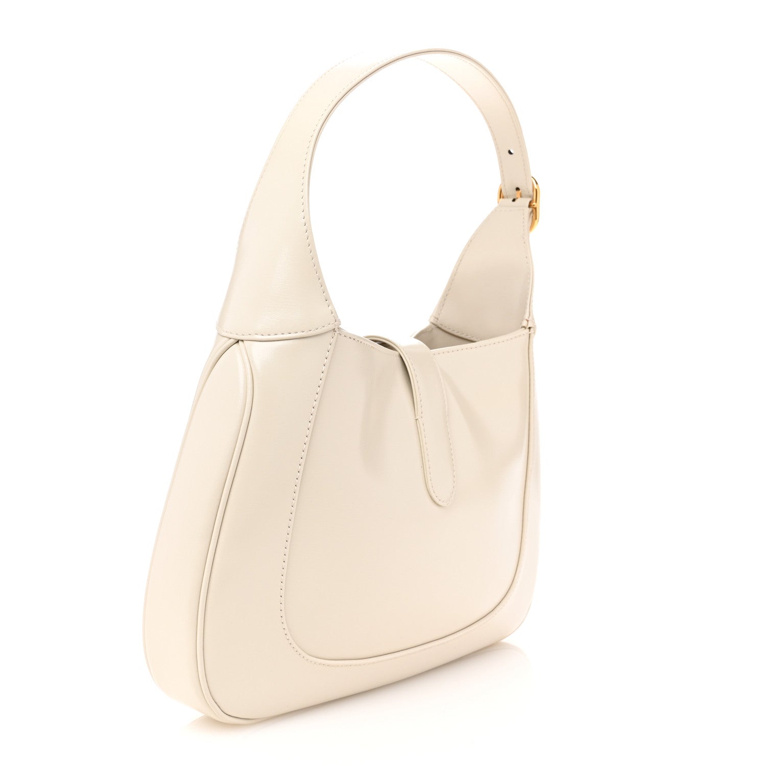 Gucci Boarded Dyana Lux Calfskin Small Jackie 1961 Hobo Mystic White 3 of 12