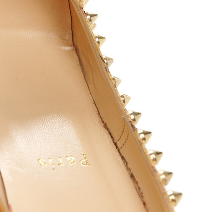 Christian Louboutin Cork Alti Spikes 160 Pumps 40 Natural Gold 10 of 11