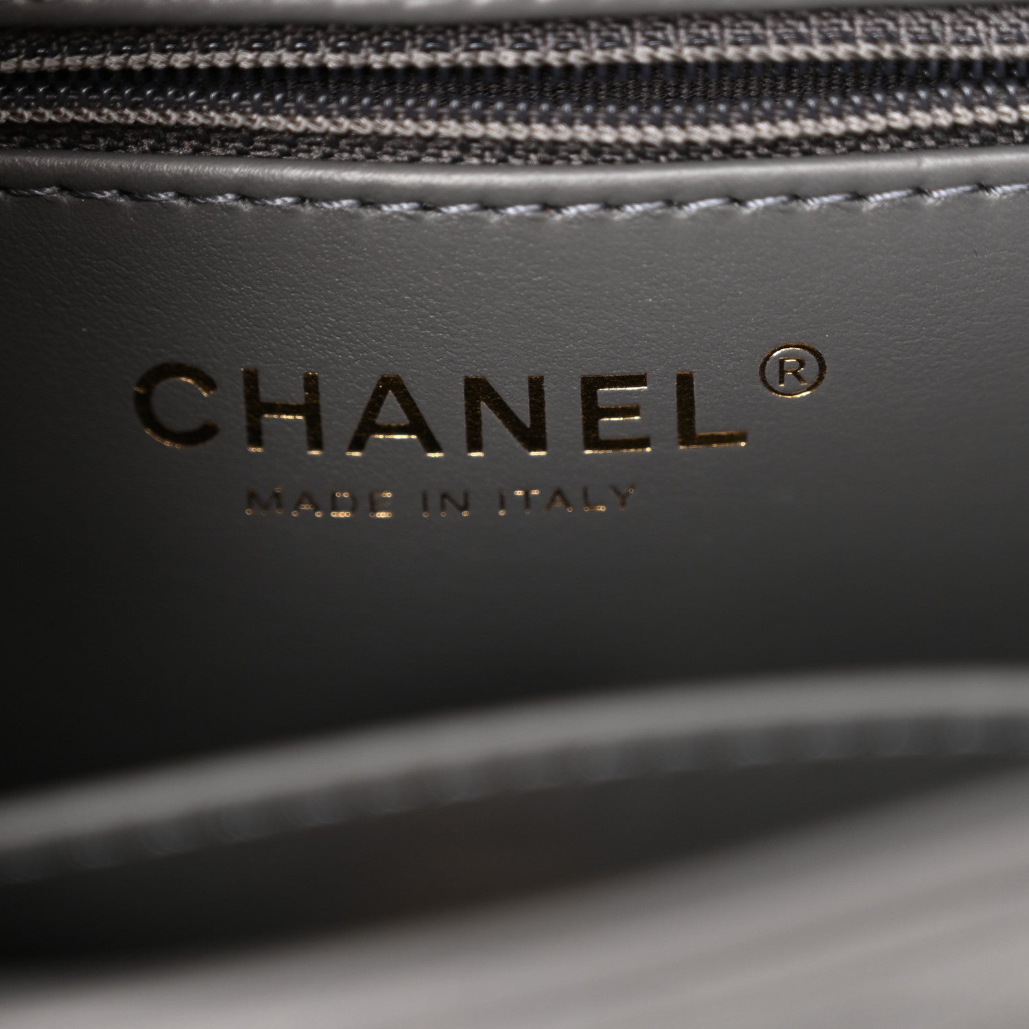 Chanel Shiny Aged Calfskin Quilted Nano Kelly Shopper Grey 5 of 10