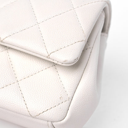 Chanel Caviar Quilted My Everything Small Flap White Black 14 of 15